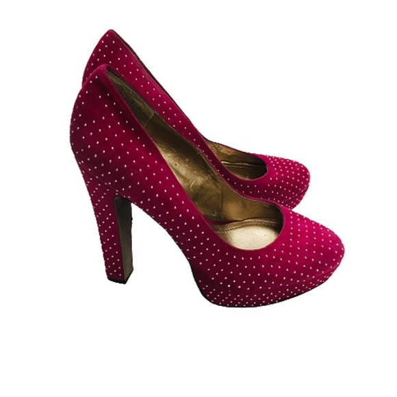BCBG Size 9.5 Maxazria Heels with Diamond Studs - Picture 2 of 8